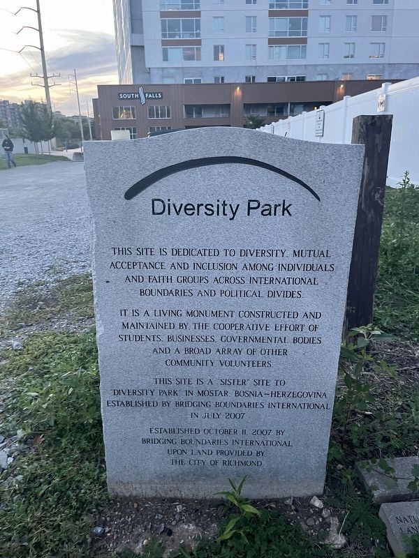 Diversity Park Marker. Click for full size. Diversity Park Marker image. Click for full size.