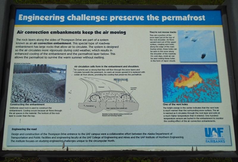 Engineering challenge: preserve the permafrost Marker. Click for full size. Engineering challenge: preserve the permafrost Marker image. Click for full size.