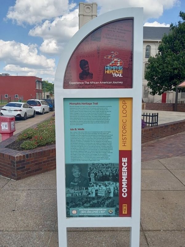 Memphis Heritage Trail/Ida B. Wells Marker. Click for full size. Memphis Heritage Trail/Ida B. Wells Marker image. Click for full size.