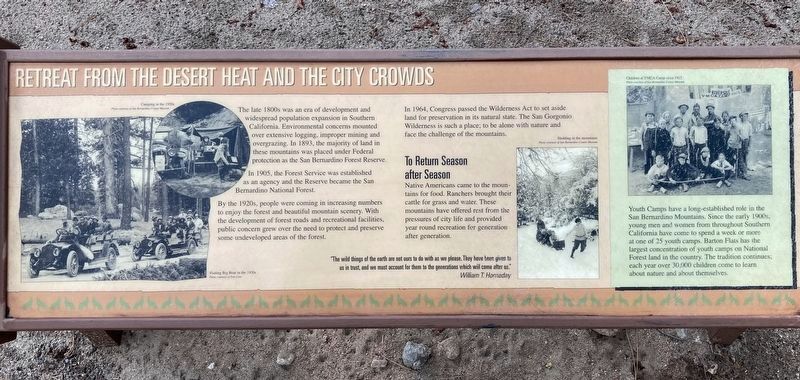 Retreat from the Desert Heat Marker image. Click for full size.