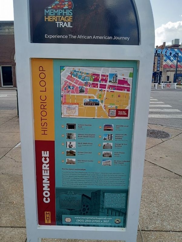 Memphis Heritage Trail/Ida B. Wells Marker. Click for full size. Memphis Heritage Trail/Ida B. Wells Marker image. Click for full size.