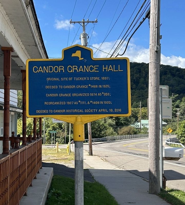 Candor Grange Hall Marker image. Click for full size.