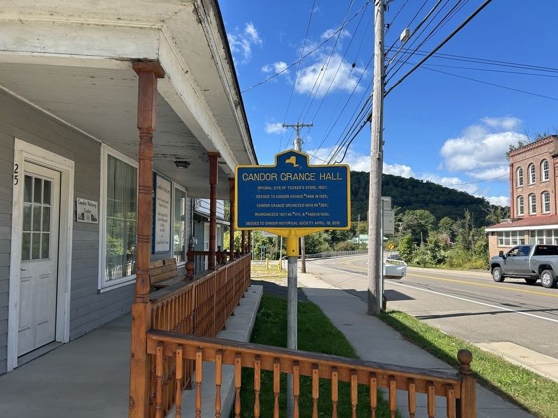 Candor Grange Hall Marker image. Click for full size.