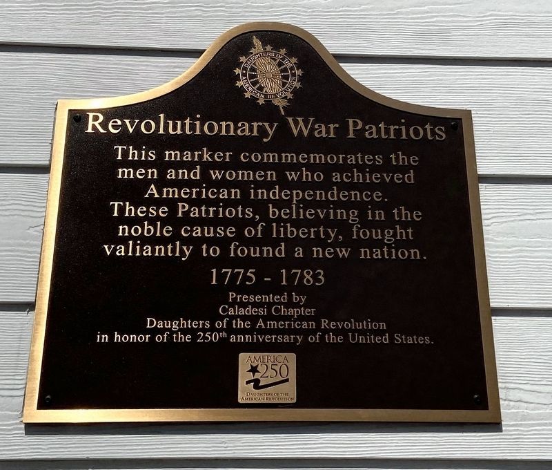 Revolutionary War Patriots Marker image. Click for full size.