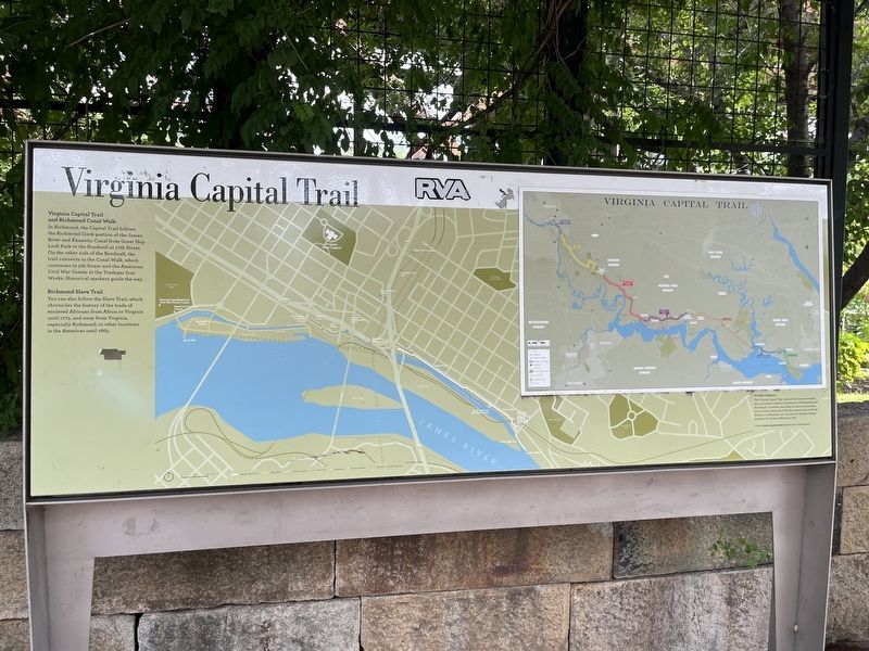 Virginia Capital Trail Marker. Click for full size. Virginia Capital Trail Marker image. Click for full size.
