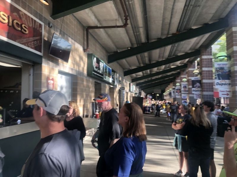 Des Moines Bruins Marker and the concourse beneath the stands at Principal Park. Click for full size. Des Moines Bruins Marker and the concourse beneath the stands at Principal Park image. Click for full size.