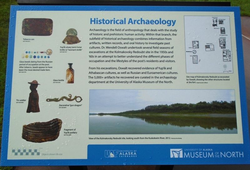 Historical Archaeology Marker. Click for full size. Historical Archaeology Marker image. Click for full size.