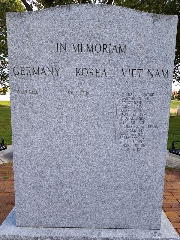 Morris R. Waite High School World War II Memorial. Click for full size. Morris R. Waite High School World War II Memorial image. Click for full size.