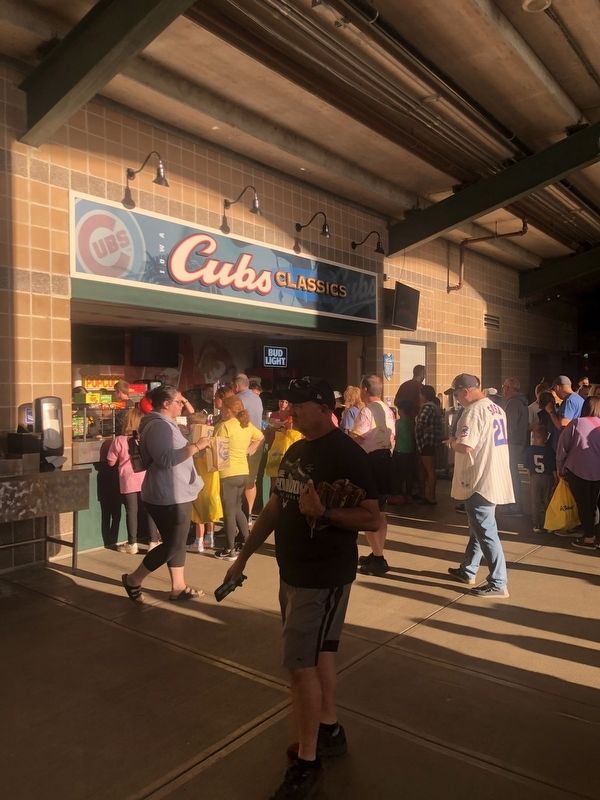 Iowa Cubs Marker at Cubs Classic concession stand at Principal Park image. Click for full size.