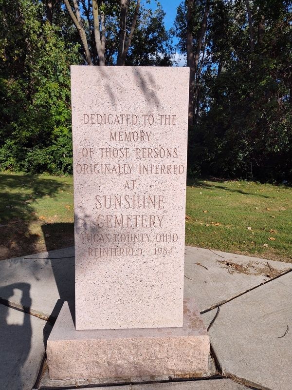 Sunshine Cemetery Marker. Click for full size. Sunshine Cemetery Marker image. Click for full size.