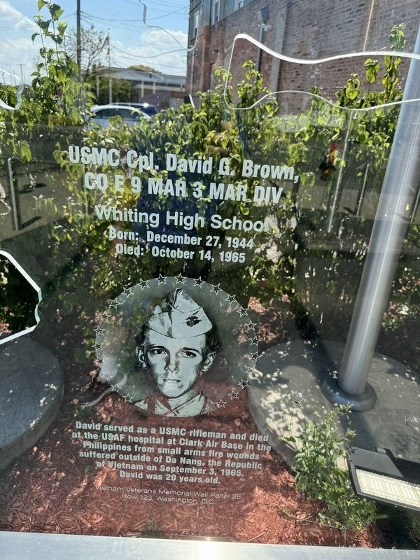 USMC Cpl. David G. Brown. Click for full size. USMC Cpl. David G. Brown image. Click for full size.