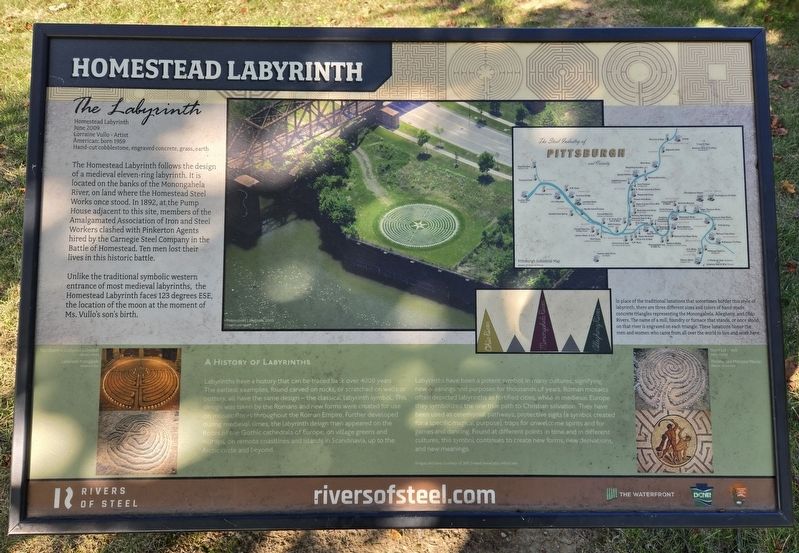 Homestead Labyrinth Marker. Click for full size. Homestead Labyrinth Marker image. Click for full size.
