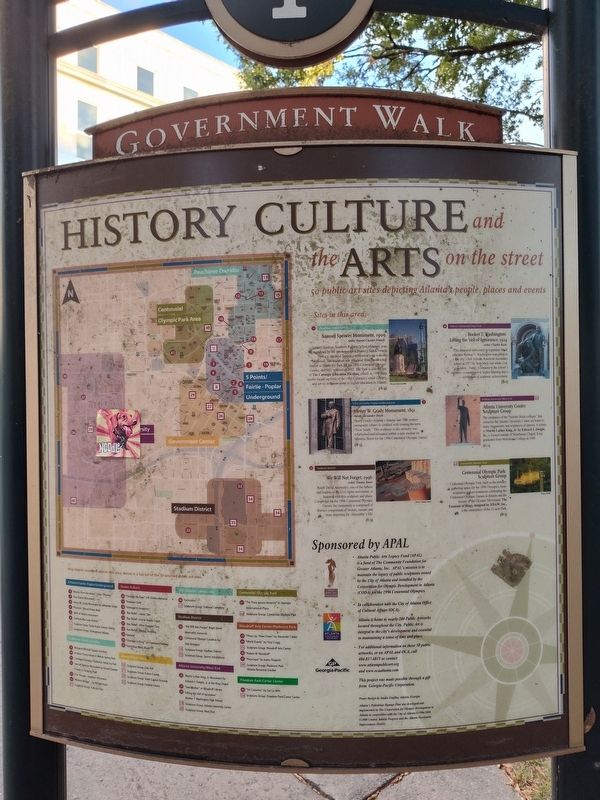 History Culture and the Arts on the street Marker. Click for full size. History Culture and the Arts on the street Marker image. Click for full size.