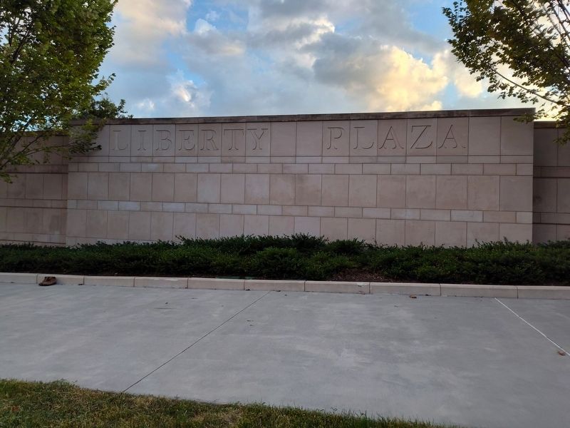 Liberty Plaza Marker. Click for full size. Liberty Plaza Marker image. Click for full size.