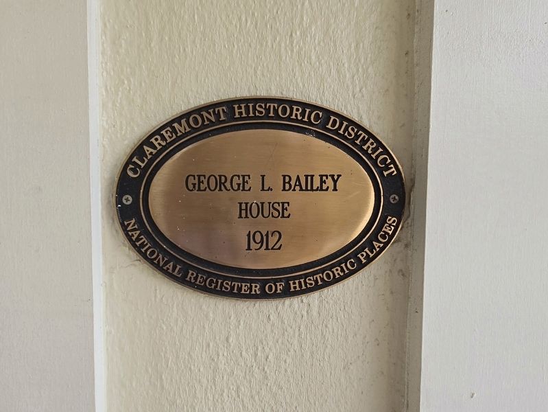 George L. Bailey House Marker image. Click for full size.
