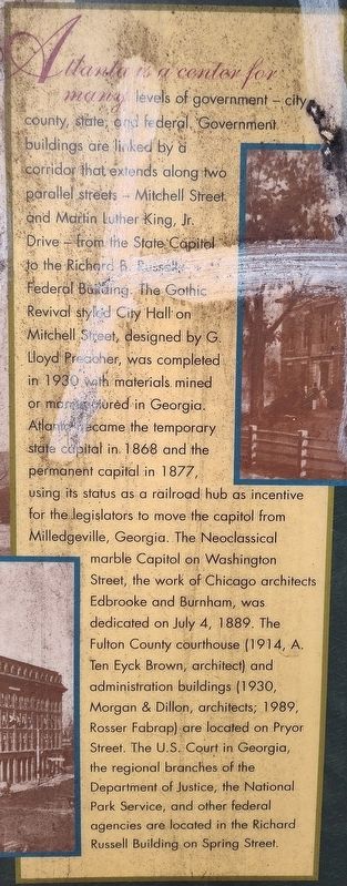Government In Atlanta Marker image. Click for full size.