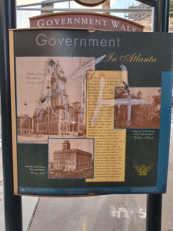 Government In Atlanta Marker image. Click for full size.