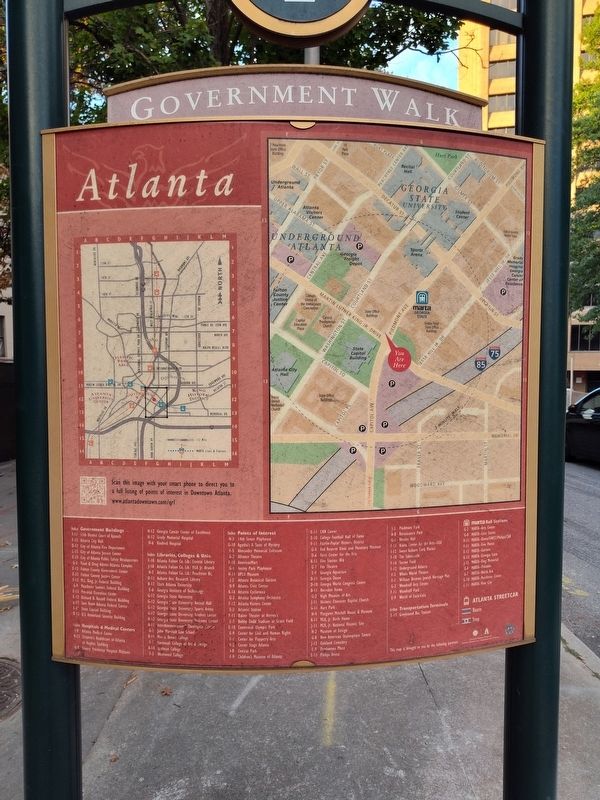 Government In Atlanta Marker image. Click for full size.