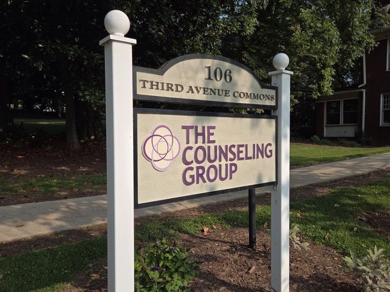 The Counseling Group sign in front of the Alonzo M. West House. Click for full size. The Counseling Group sign in front of the Alonzo M. West House image. Click for full size.