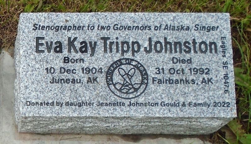 Eva Kay Tripp Johnston Marker. Click for full size. Eva Kay Tripp Johnston Marker image. Click for full size.