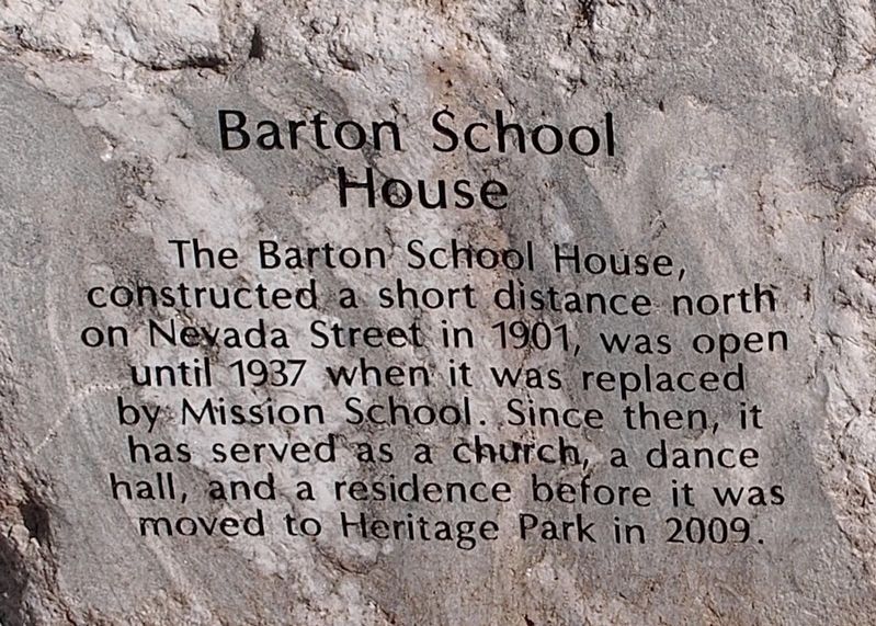 Barton School House Marker. Click for full size. Barton School House Marker image. Click for full size.