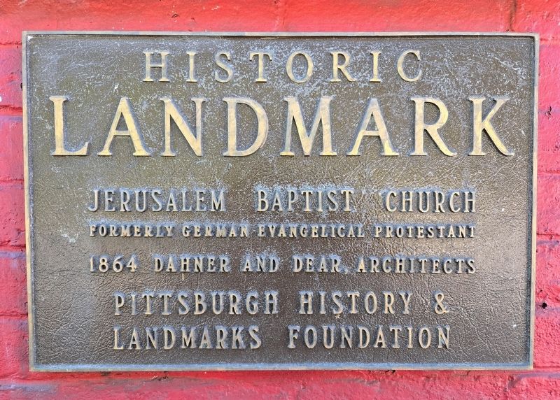 Jerusalem Baptist Church Marker. Click for full size. Jerusalem Baptist Church Marker image. Click for full size.