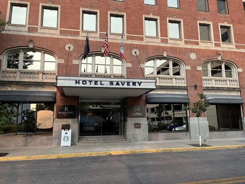 The Savery Hotel Marker image. Click for full size.