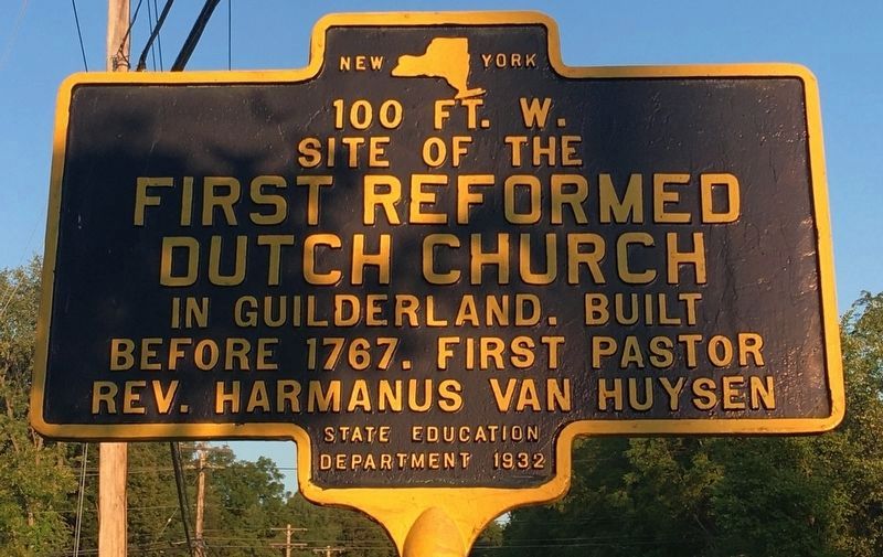 First Reformed Dutch Church Marker image. Click for full size.
