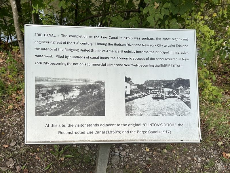 Erie Canal Marker. Click for full size. Erie Canal Marker image. Click for full size.