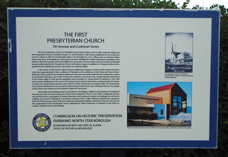 The First Presbyterian Church Marker. Click for full size. The First Presbyterian Church Marker image. Click for full size.