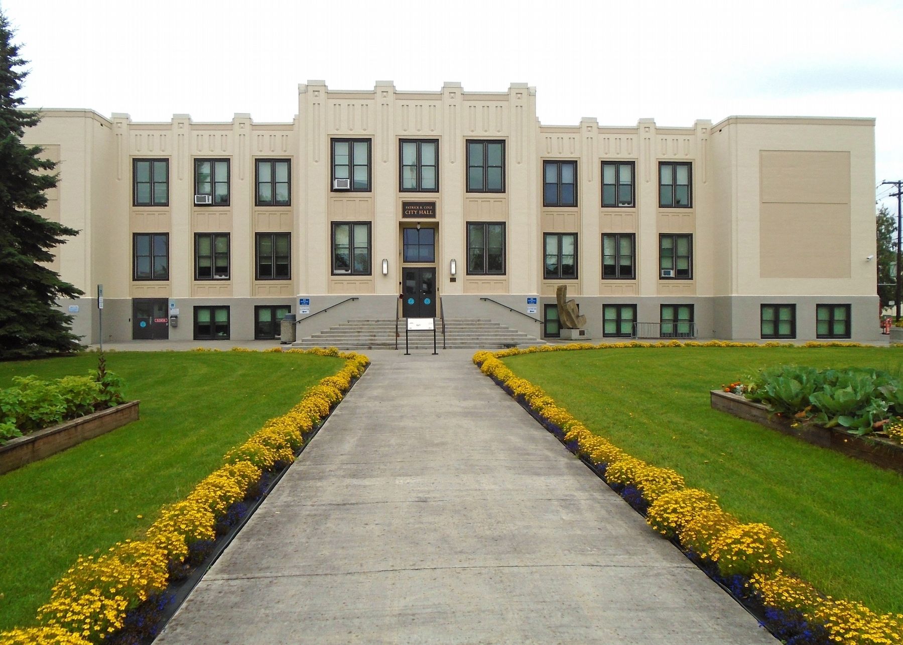 City Hall, formerly the Fairbanks Schoolhouse image. Click for full size.