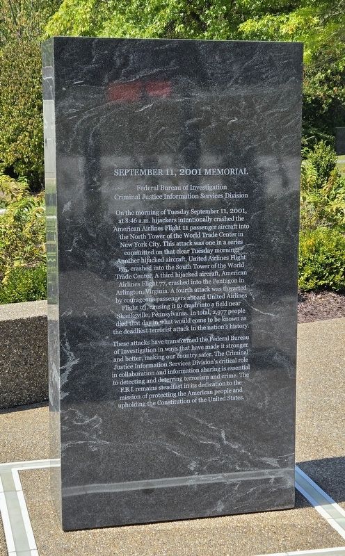 September 11, 2001 Memorial image. Click for full size.