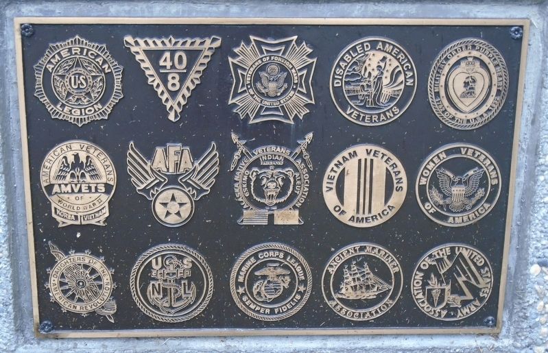 Interior Alaska Veterans Memorial Veteran Service Organizations Marker image. Click for full size.