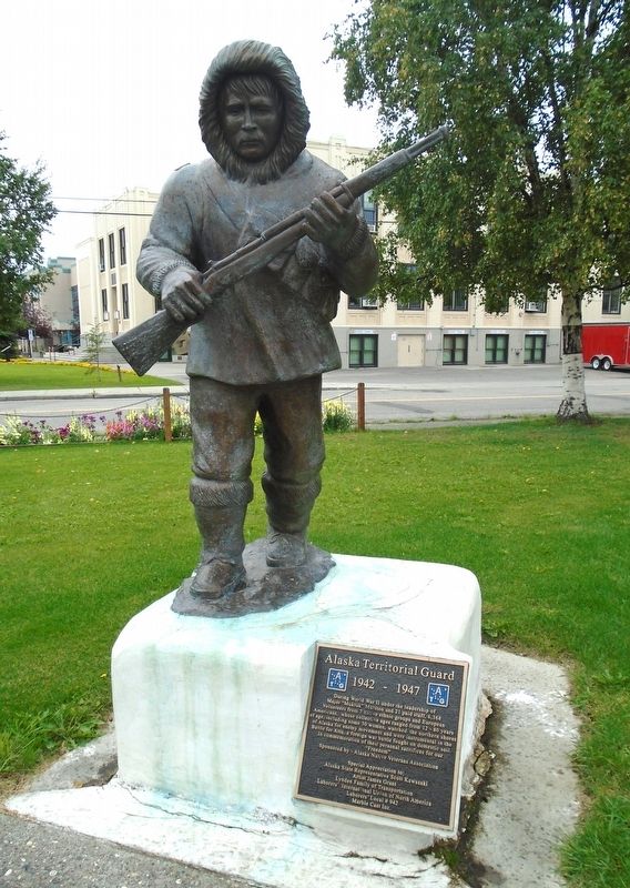 Alaska Territorial Guard Monument image. Click for full size.