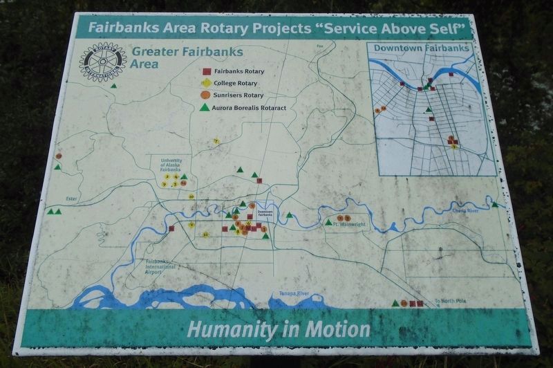 Nearby Fairbanks Area Rotary Projects Marker image. Click for full size.