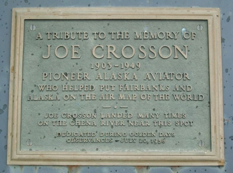Joe Crosson Marker image. Click for full size.
