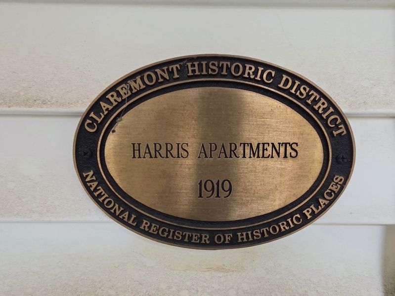 Harris Apartments Marker. Click for full size. Harris Apartments Marker image. Click for full size.