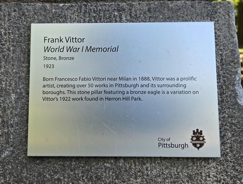 Frank Vittor Marker. Click for full size. Frank Vittor Marker image. Click for full size.