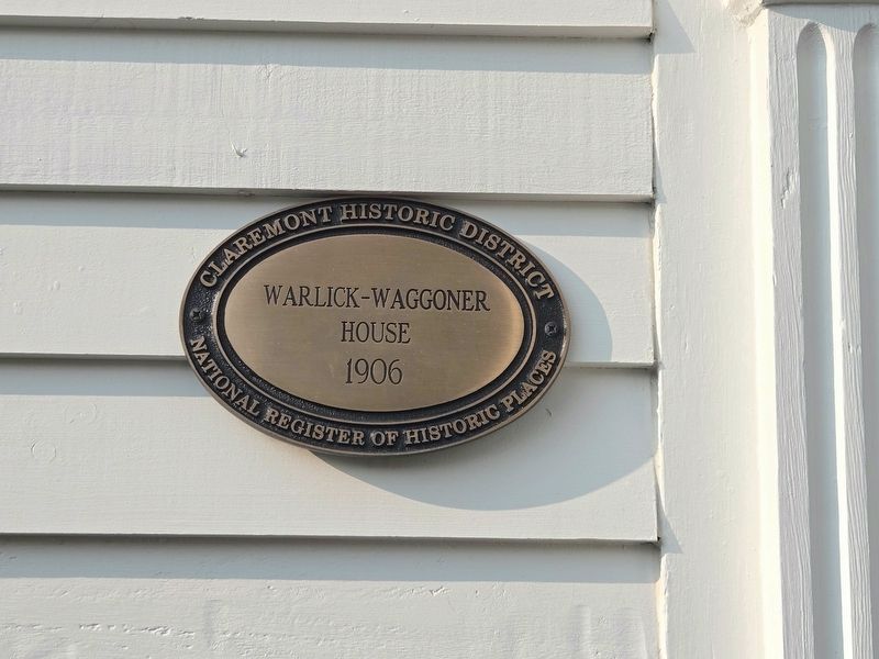 Warlick-Waggoner House Marker. Click for full size. Warlick-Waggoner House Marker image. Click for full size.
