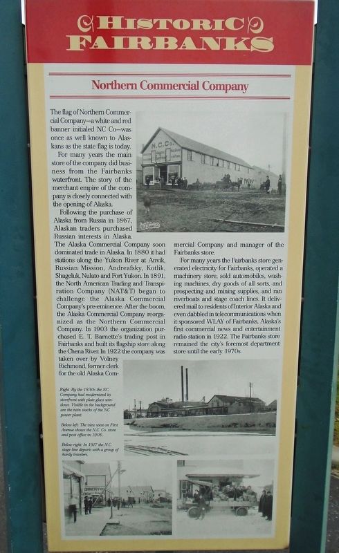 Northern Commercial Company Marker image. Click for full size.