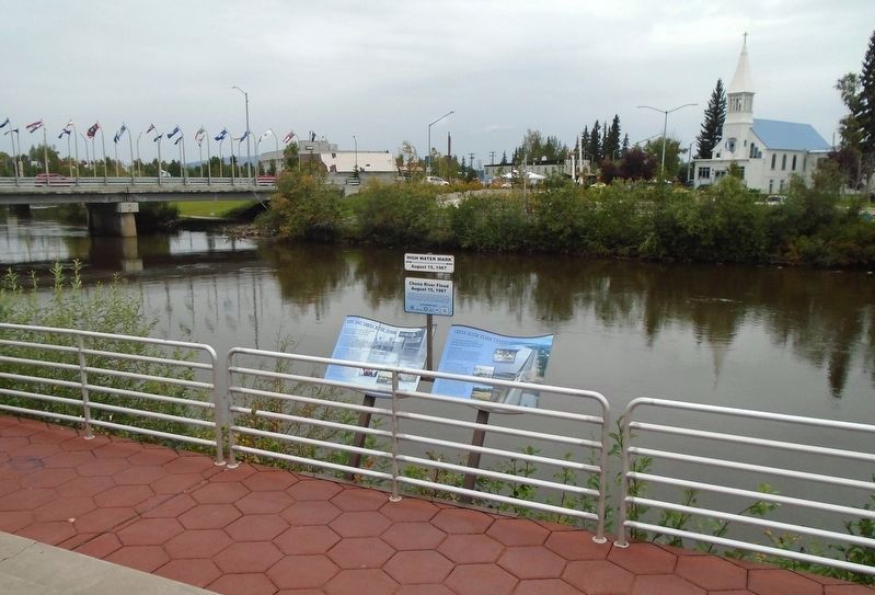 The 1967 Chena River Flood Markers. Click for full size. The 1967 Chena River Flood Markers image. Click for full size.