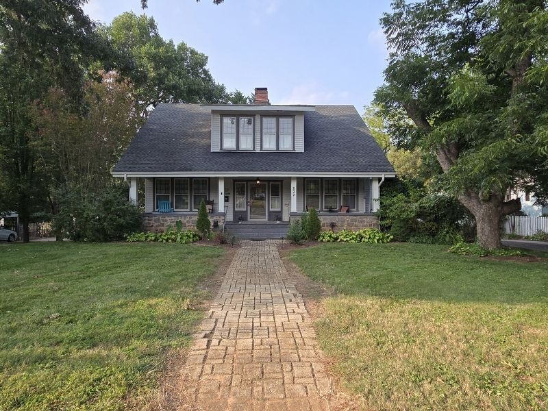 Herman-Tuttle House. Marker is to the left of the main entrance. image. Click for full size.