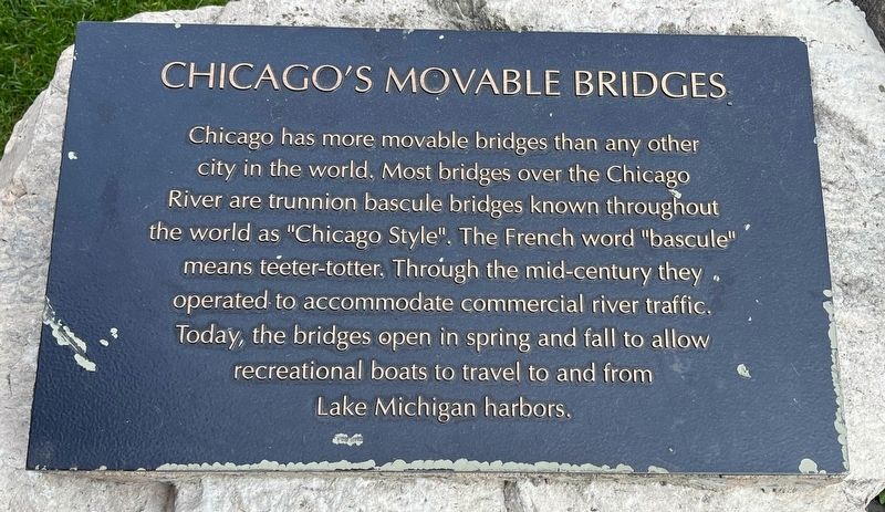 Chicago's Movable Bridges Marker image. Click for full size.