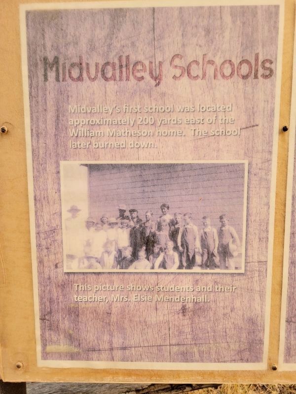 Midvalley Schools Marker image. Click for full size.