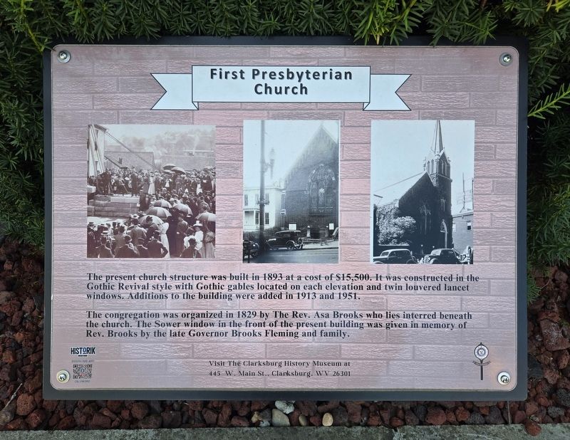 First Presbyterian Church Marker image. Click for full size.