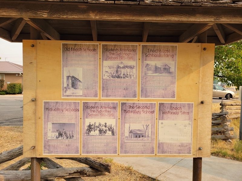 Old Enoch Schools Marker image. Click for full size.