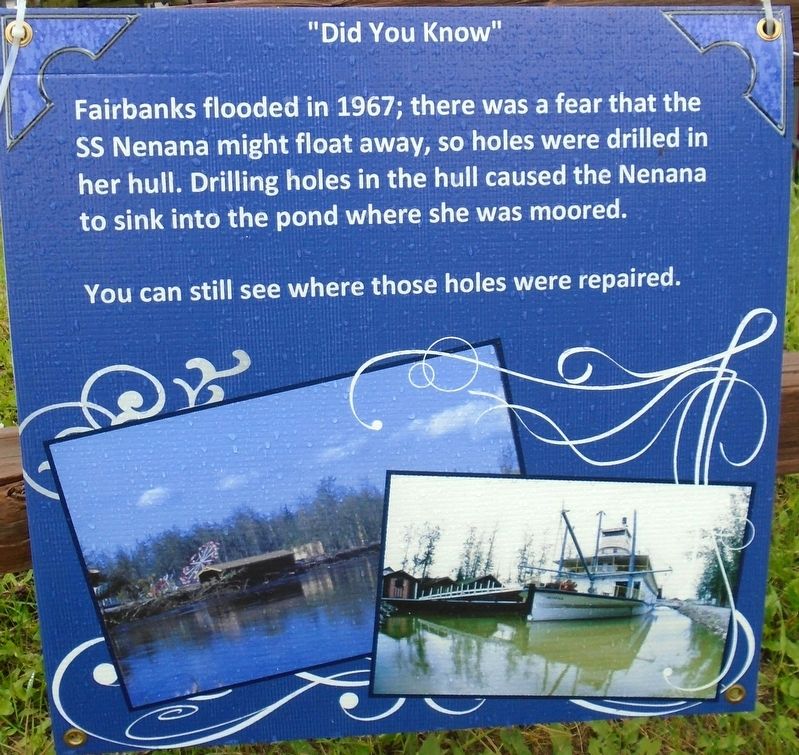 1967 Chena River Flood Marker image. Click for full size.