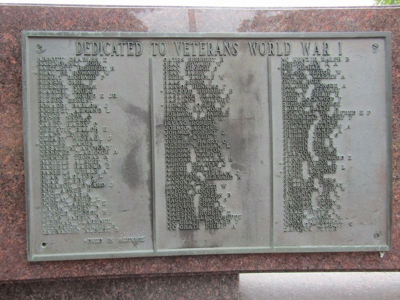Shrewsbury Veterans Memorial image. Click for full size.