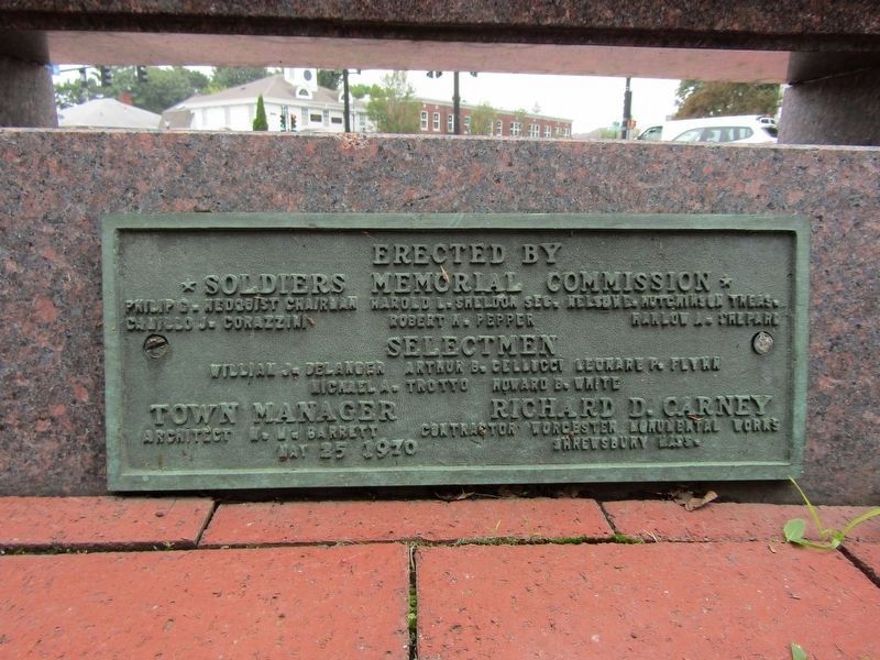 Shrewsbury Veterans Memorial image. Click for full size.