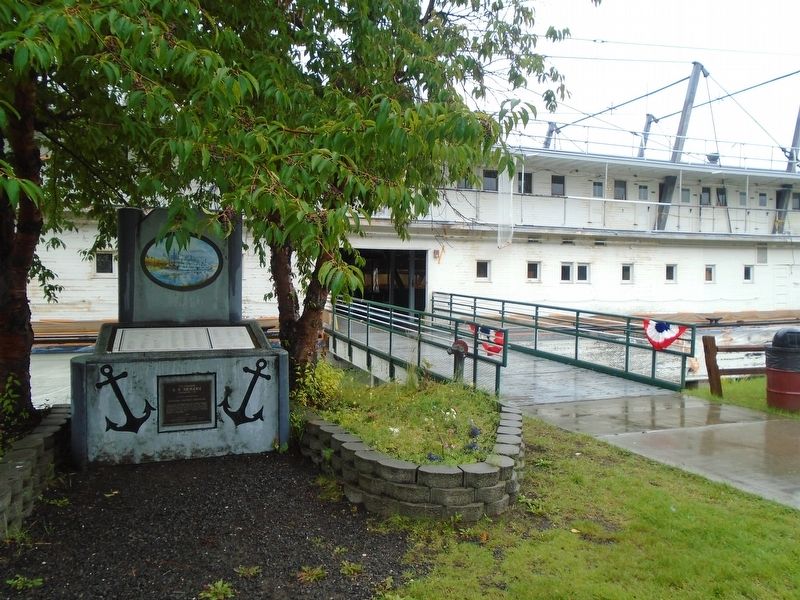 The Steamer S. S. <i>Nenana</i> Marker image. Click for full size.